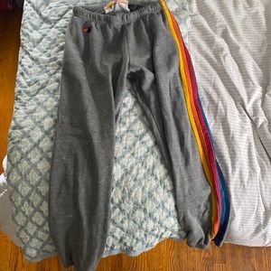 Women’s Aviator Nation 5 Stripe Sweatpants